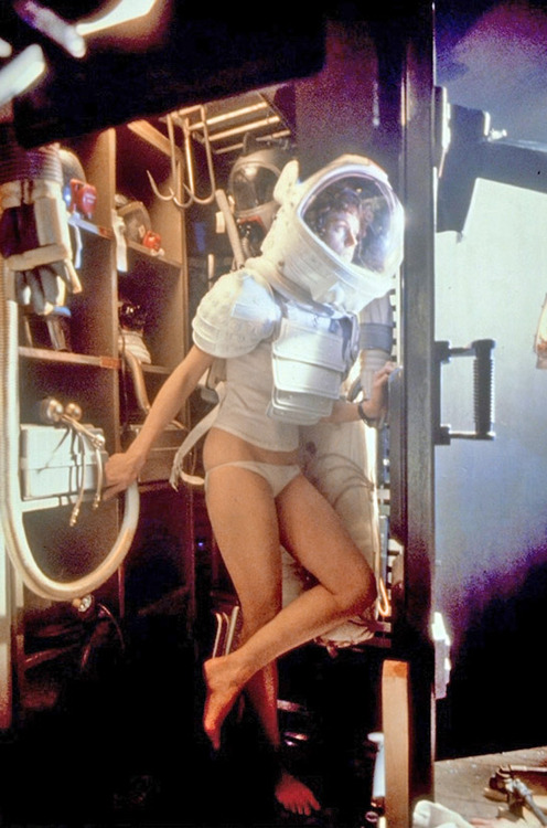 Alien - O 8.º Passageiro - De filmagens - Sigourney Weaver