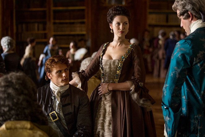 Outlander - Az idegen - La Dame Blanche - Filmfotók - Sam Heughan, Caitríona Balfe