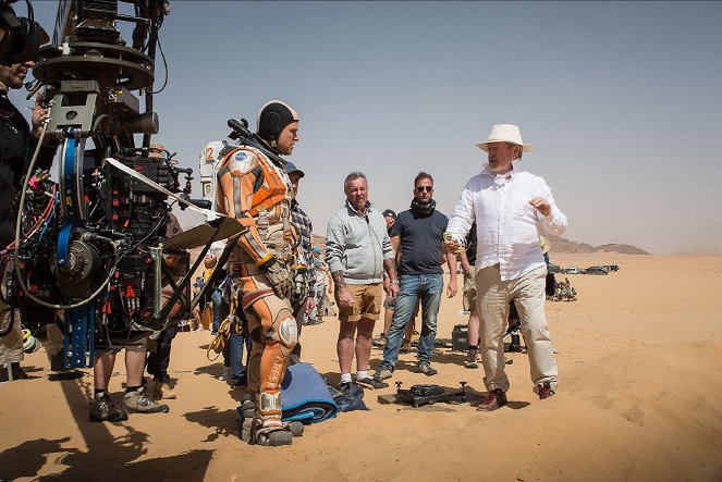 Mentőexpedíció - Forgatási fotók - Matt Damon, Ridley Scott