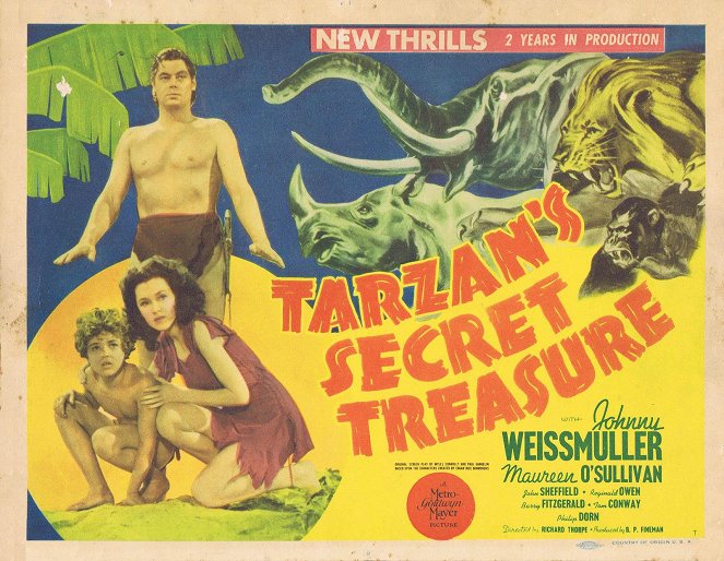 Le Trésor de Tarzan - Cartes de lobby
