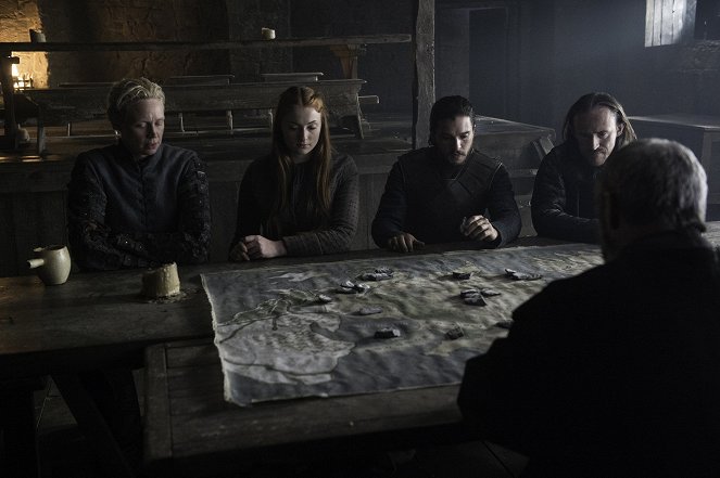 Game of Thrones - Season 6 - The Door - Photos - Gwendoline Christie, Sophie Turner, Kit Harington, Ben Crompton