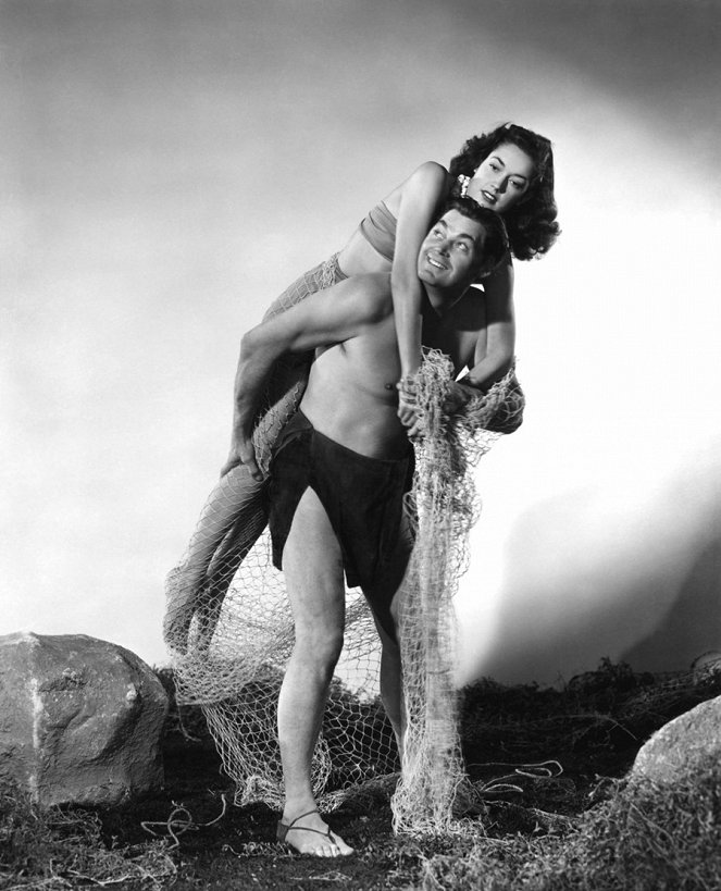 Tarzan and the Mermaids - Promoción - Linda Christian, Johnny Weissmuller