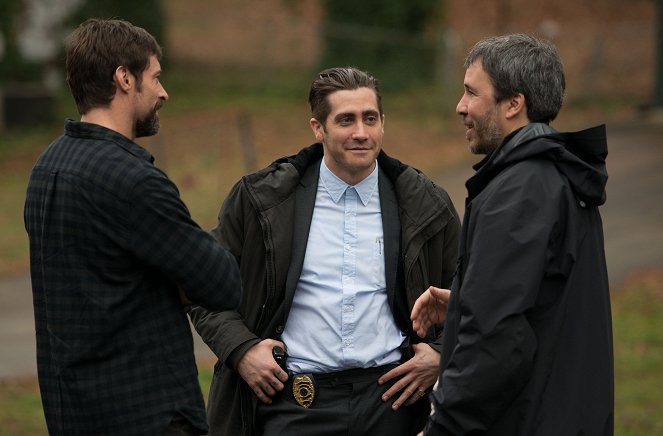 Prisoners - Van de set - Hugh Jackman, Jake Gyllenhaal, Denis Villeneuve