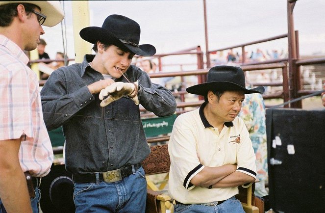 O Segredo de Brokeback Mountain - De filmagens - Jake Gyllenhaal, Ang Lee