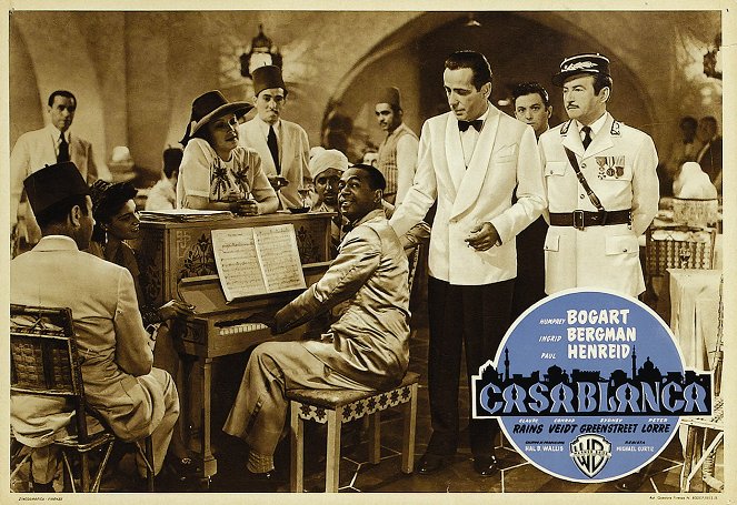 Casablanca - Cartões lobby - Dooley Wilson, Humphrey Bogart, Claude Rains