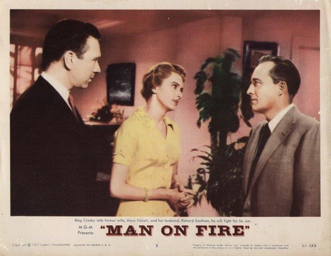 Man on Fire - Lobbykarten - Richard Eastham, Bing Crosby