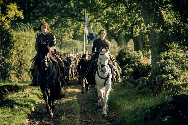 Outlander - Die Highland-Saga - Bereit zum Kampf - Filmfotos - Sam Heughan, Caitríona Balfe