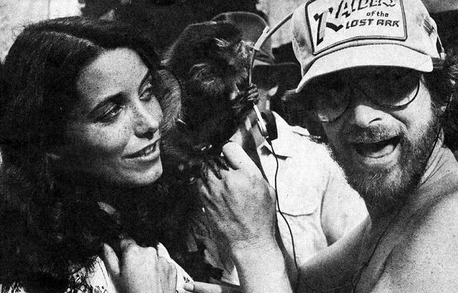 Poszukiwacze zaginionej arki - Z realizacji - Karen Allen, Steven Spielberg