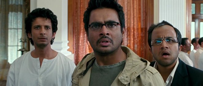 3 Idiots - Z filmu - Sharman Joshi, Madhavan, Omi Vaidya