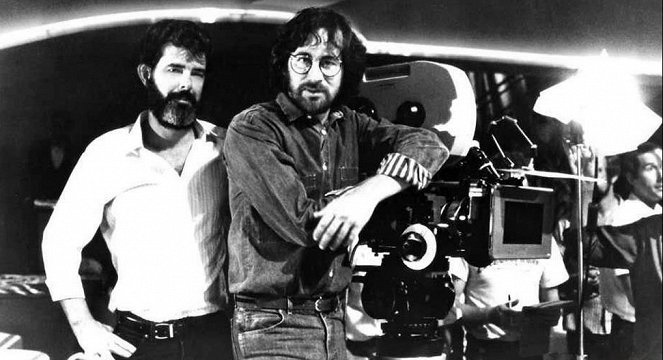 Indiana Jones és a Végzet Temploma - Forgatási fotók - George Lucas, Steven Spielberg