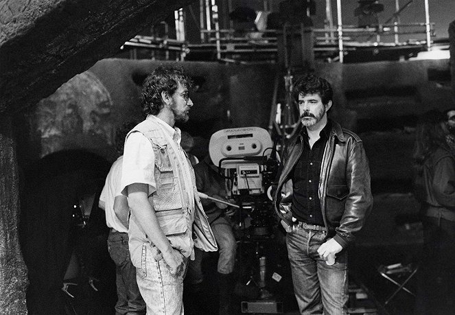 Indiana Jones e o Templo Perdido - De filmagens - Steven Spielberg, George Lucas