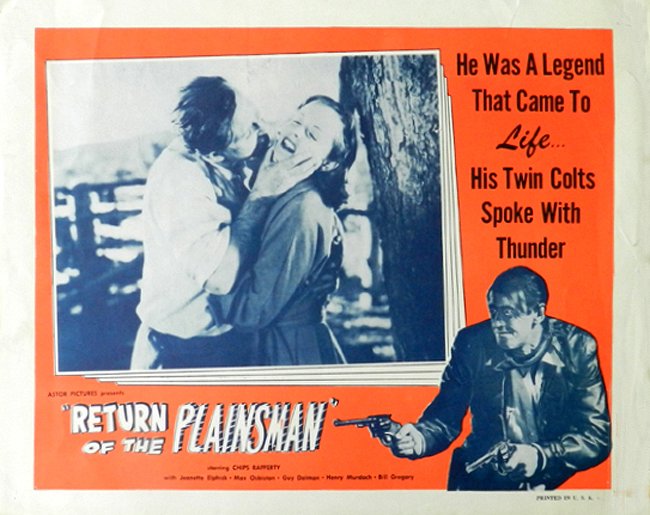 Return of the Plainsman - Lobby Cards