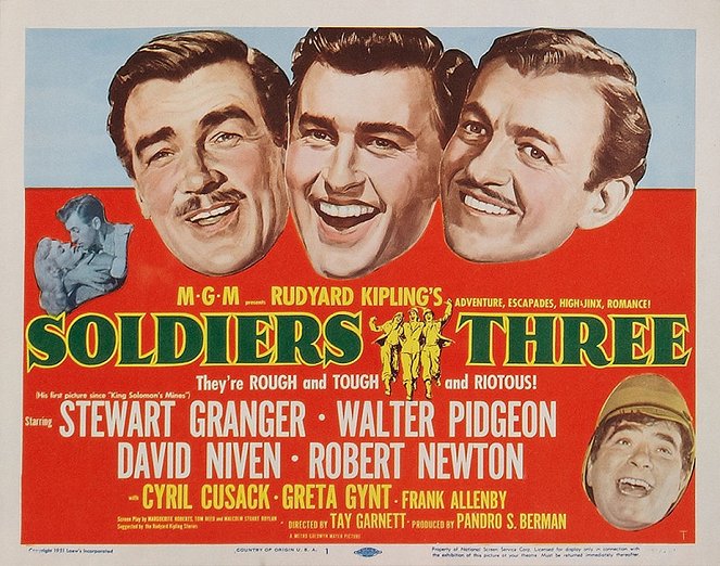 Soldiers Three - Lobby Cards