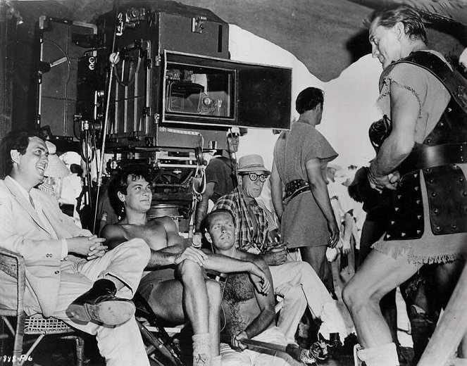 Spartacus - Dreharbeiten - Stanley Kubrick, Bernard Herschel Schwartz, Kirk Douglas