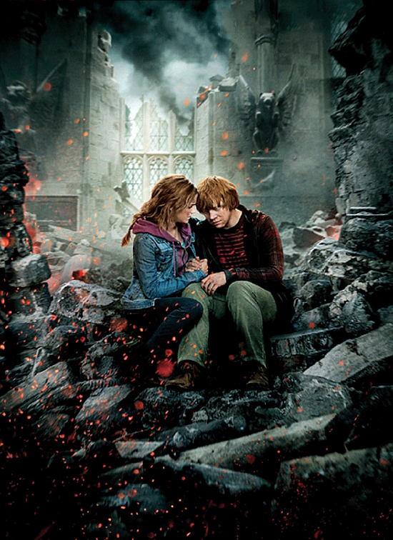 Harry Potter und die Heiligtümer des Todes - Teil 2 - Werbefoto - Emma Watson, Rupert Grint
