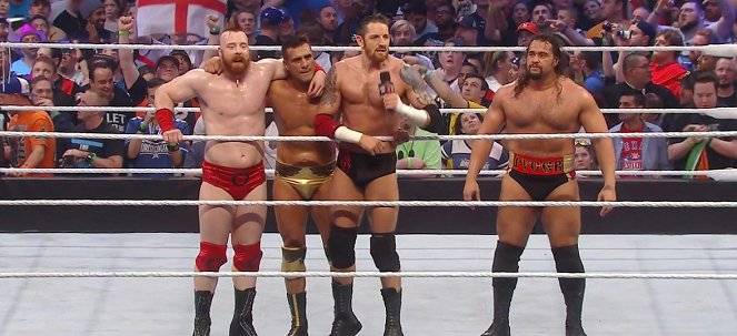 WrestleMania 32 - Photos - Stephen Farrelly, Alberto Rodríguez, Wade Barrett, Miroslav Barnyashev