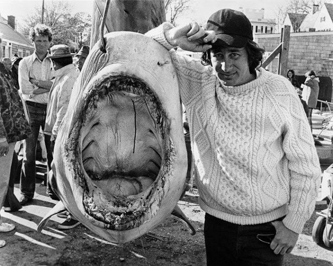 Cápa - Forgatási fotók - Steven Spielberg