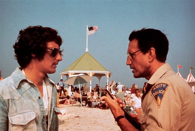 Jaws - Van de set - Steven Spielberg, Roy Scheider