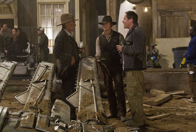 Cowboys & Aliens - De filmagens - Harrison Ford, Daniel Craig, Jon Favreau