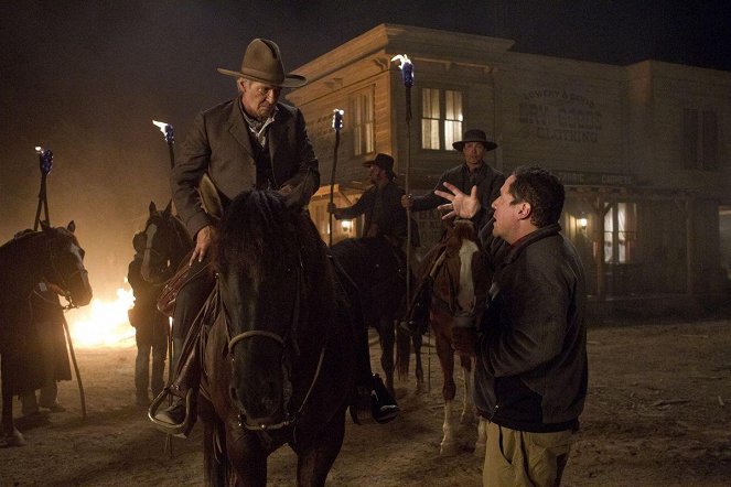 Cowboys & Aliens - Dreharbeiten - Harrison Ford, Jon Favreau