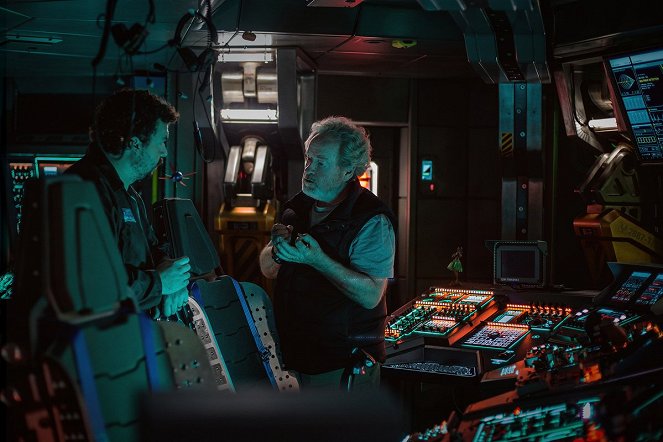 Alien: Covenant - Van de set - Danny McBride, Ridley Scott