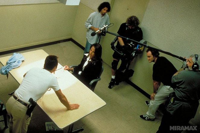 Jackie Brown - Forgatási fotók - Pam Grier, Quentin Tarantino