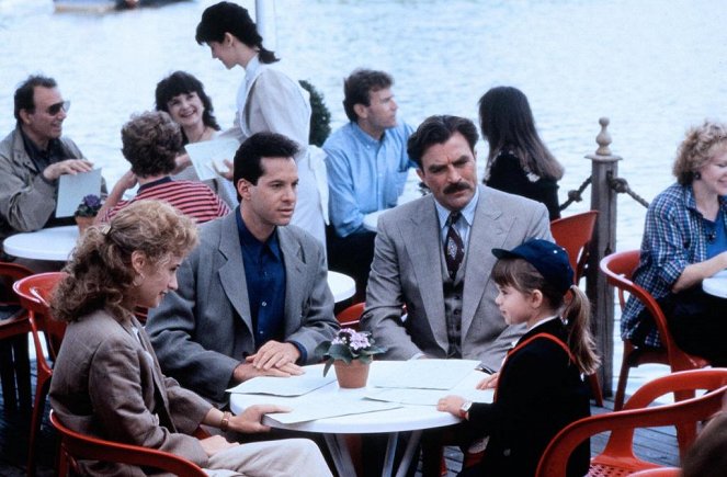 Tres hombres y una pequeña dama - De la película - Nancy Travis, Steve Guttenberg, Tom Selleck, Robin Weisman
