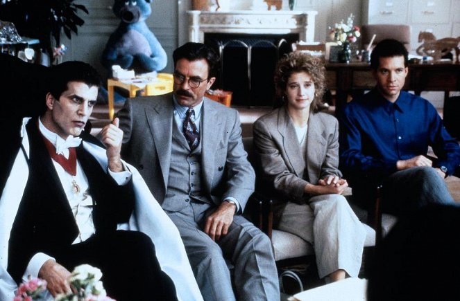 Tres hombres y una pequeña dama - De la película - Ted Danson, Tom Selleck, Nancy Travis, Steve Guttenberg