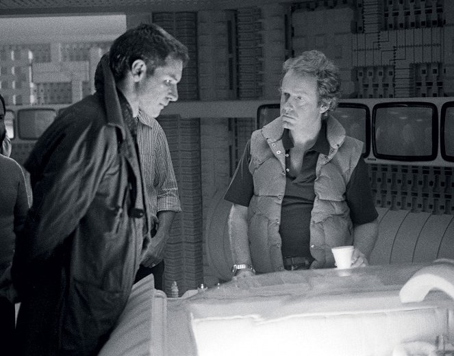 Szárnyas fejvadász - Forgatási fotók - Harrison Ford, Ridley Scott