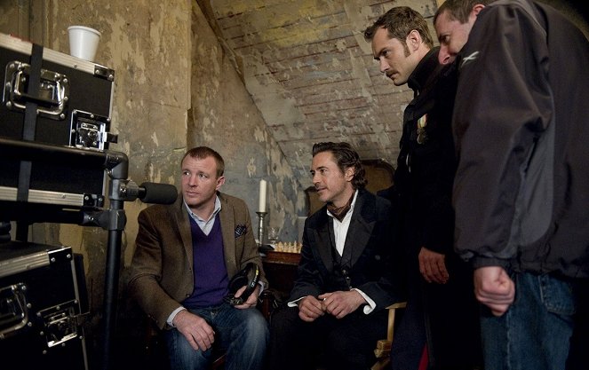 Sherlock Holmes 2. - Árnyjáték - Forgatási fotók - Guy Ritchie, Robert Downey Jr., Jude Law
