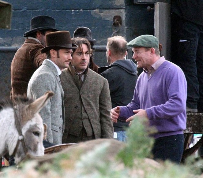 Sherlock Holmes: Hra stínů - Z natáčení - Jude Law, Robert Downey Jr.