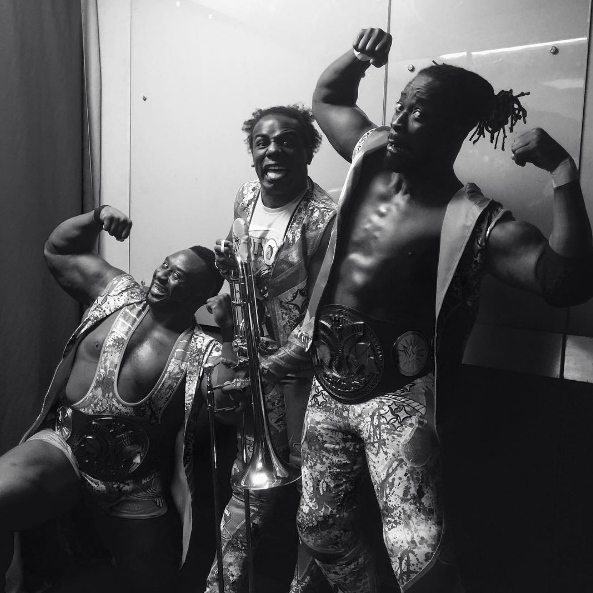 WWE Monday Night RAW - Forgatási fotók - Ettore Ewen, Austin Watson, Kofi Sarkodie-Mensah
