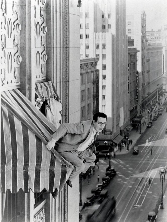 Harold - boty - mrakodrap - Z filmu - Harold Lloyd