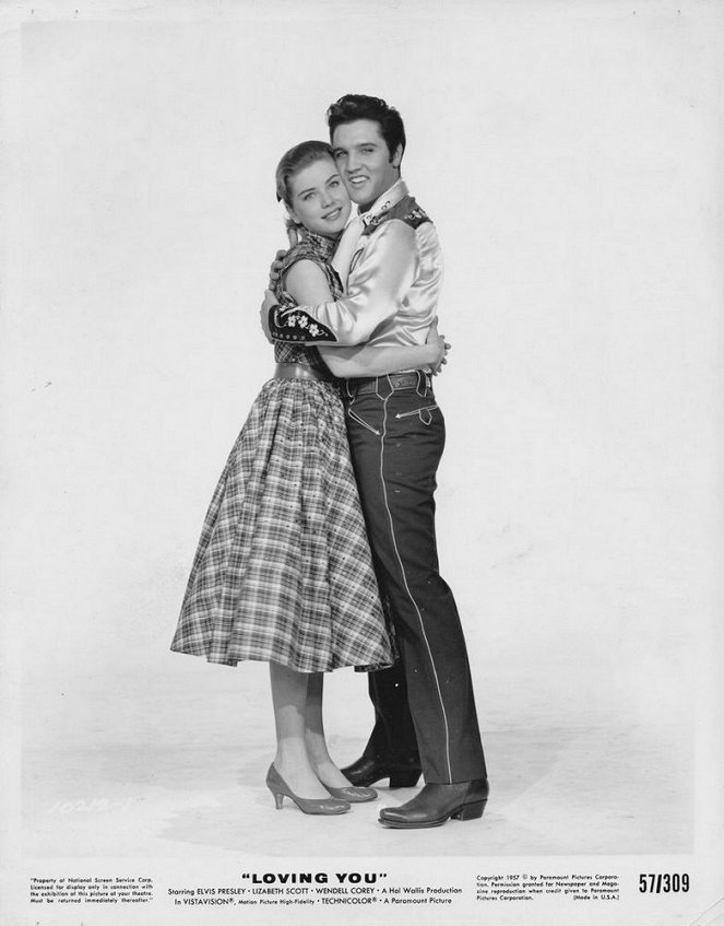 Loving You - Lobbykaarten - Dolores Hart, Elvis Presley