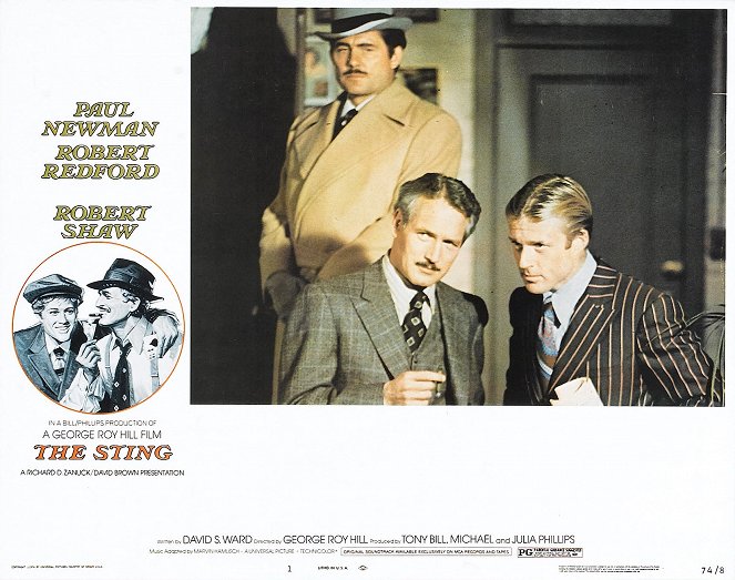 The Sting - Lobbykaarten - Robert Shaw, Paul Newman, Robert Redford