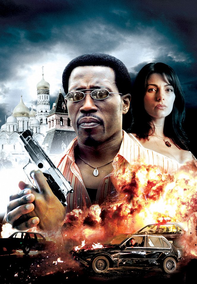 The Detonator - Brennender Stahl - Werbefoto - Wesley Snipes, Silvia Colloca