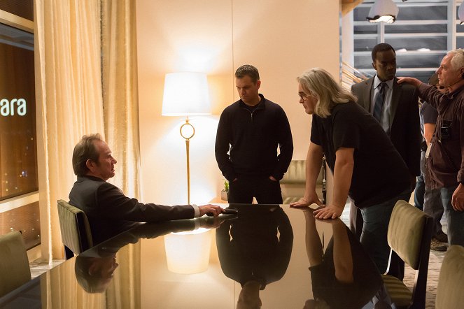 Jason Bourne - Forgatási fotók - Tommy Lee Jones, Matt Damon, Paul Greengrass