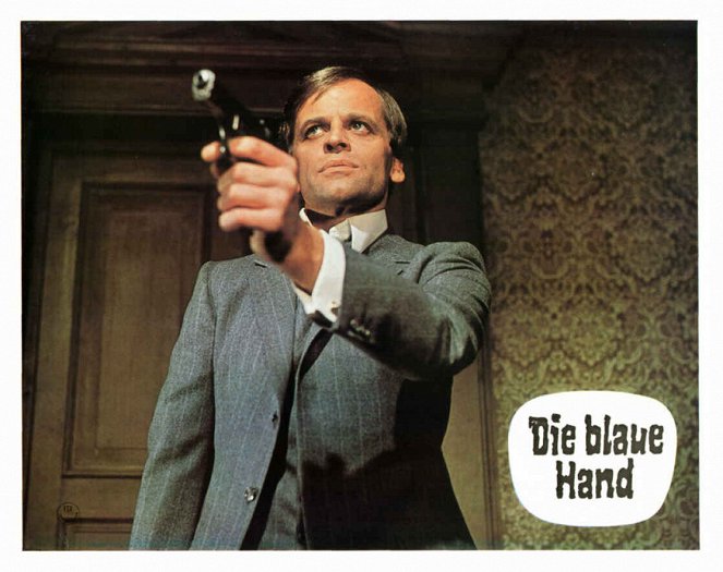 Edgar Wallace: Die blaue Hand - Lobbykarten - Klaus Kinski