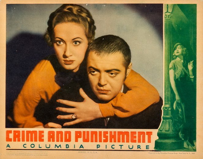 Crime and Punishment - Cartes de lobby - Tala Birell, Peter Lorre