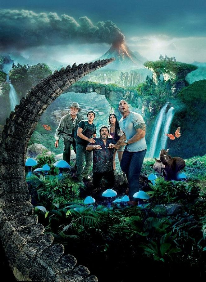 Viaje al centro de la Tierra 2: La isla misteriosa - Promoción - Michael Caine, Josh Hutcherson, Luis Guzmán, Vanessa Hudgens, Dwayne Johnson