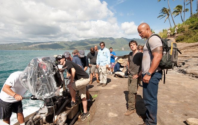 Die Reise zur geheimnisvollen Insel - Dreharbeiten - Josh Hutcherson, Dwayne Johnson