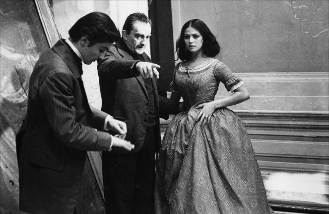 El gatopardo - Del rodaje - Alain Delon, Luchino Visconti, Claudia Cardinale