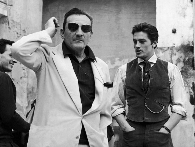 A párduc - Forgatási fotók - Luchino Visconti, Alain Delon