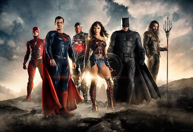 Justice League - Promokuvat - Ezra Miller, Henry Cavill, Ray Fisher, Gal Gadot, Ben Affleck, Jason Momoa