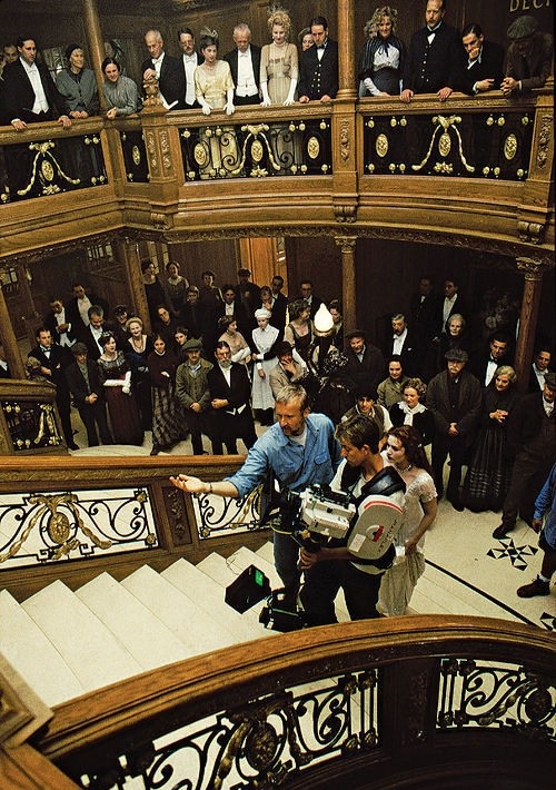 Titanic - Kuvat kuvauksista - James Cameron, Kate Winslet