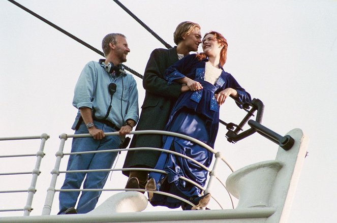 Titanic - Tournage - James Cameron, Leonardo DiCaprio, Kate Winslet