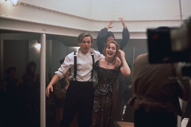 Titanic - Z nakrúcania - Leonardo DiCaprio, Kate Winslet