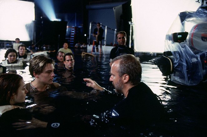 Titanic - Z nakrúcania - Kate Winslet, Leonardo DiCaprio, James Cameron
