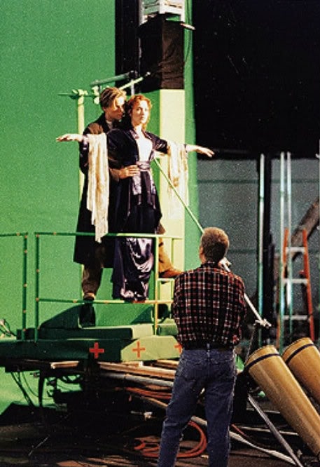 Titanic - De filmagens - Leonardo DiCaprio, Kate Winslet