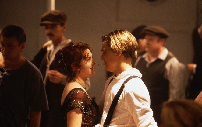 Titanic - Van de set - Kate Winslet, Leonardo DiCaprio